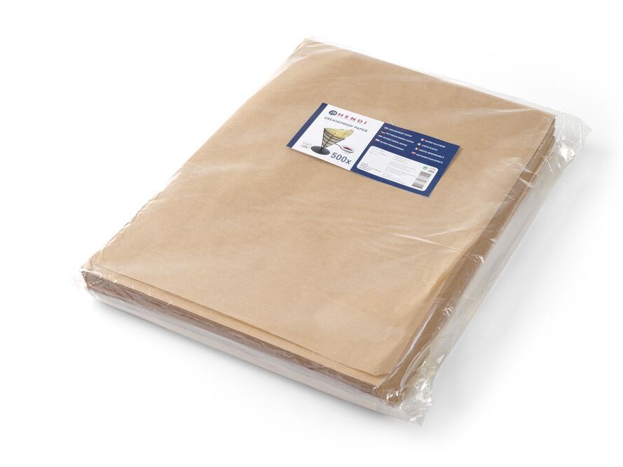 Papier ingraissable, , Beige, 500 u., 250x350mm - équipement professionnel de qualité