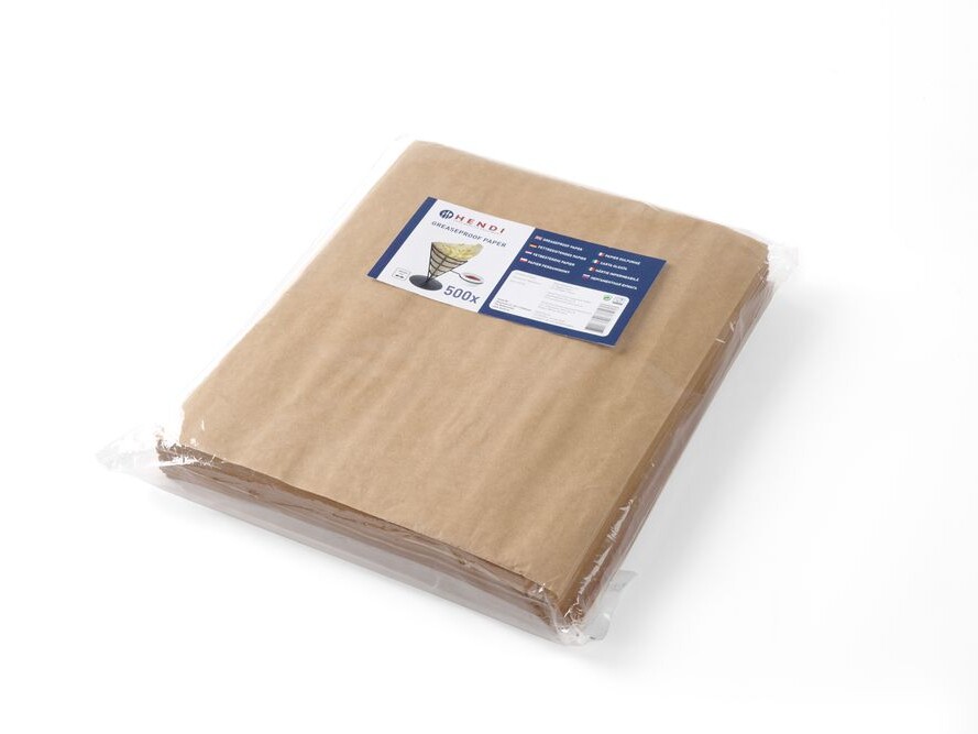 Papier ingraissable, , Beige, 500 u., 200x250mm - équipement professionnel de qualité