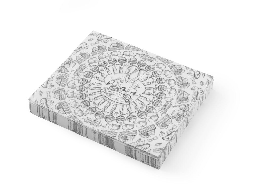 Papier sulfurisé,  ,  motif chef et aliments,  500 u.,  ... - professionnel professionnel de qualité