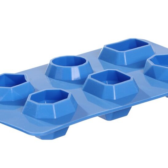 Moule à glaçons pierre précieuse,  BarUp,  Bleu,  2 u. - équipement professionnel de qualité