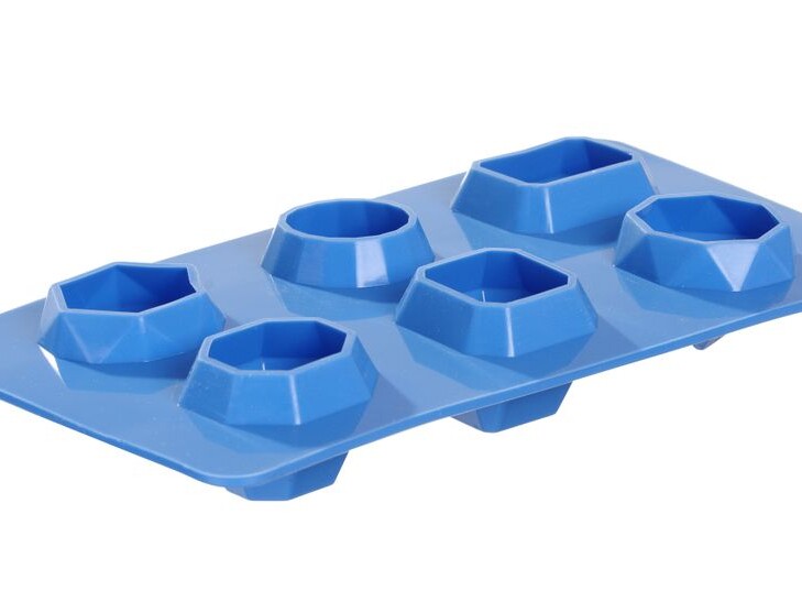 Moule à glaçons pierre précieuse,  BarUp,  Bleu,  2 u. - équipement professionnel de qualité