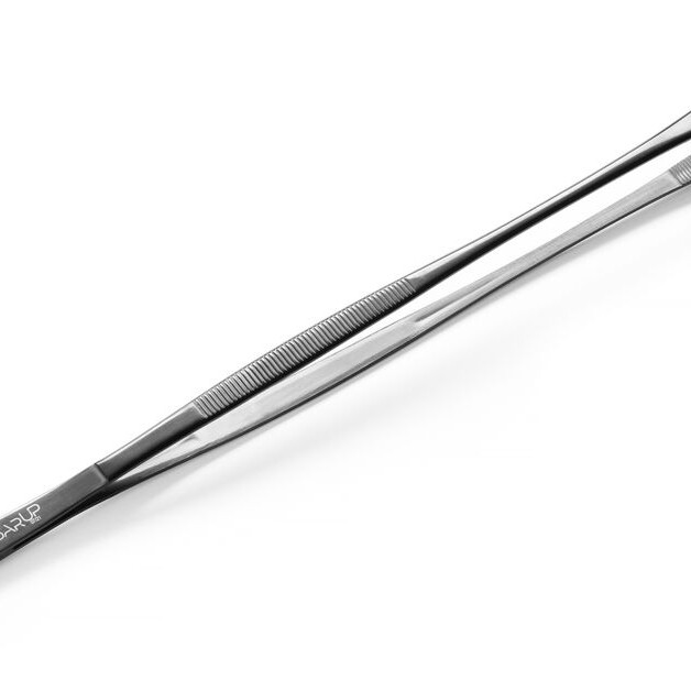Pince avec tête ronde noir,  BarUp,  Noir,  (L)305mm - cuisine professionnel de qualité