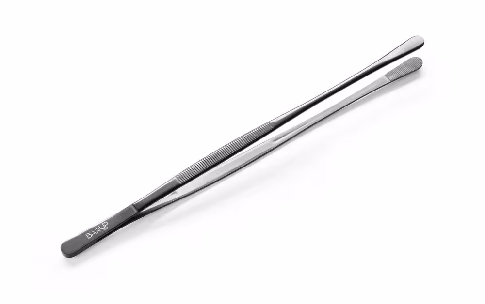 Pince avec tête ronde noir,  BarUp,  Noir,  (L)305mm - cuisine professionnel de qualité