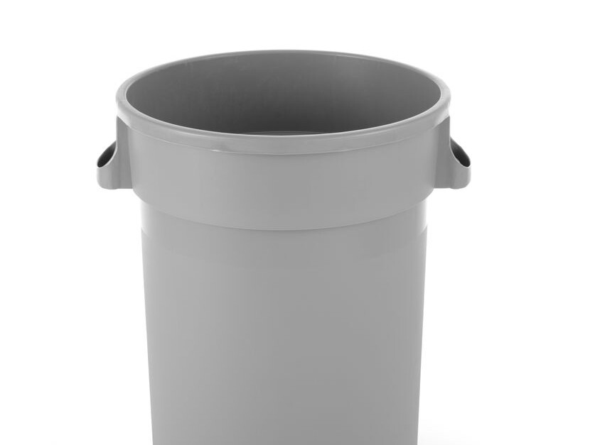 Poubelle ronde,  AmerBox,  ,  Gris clair,  ⌀550x(H)690mm - équipement professionnel de qualité
