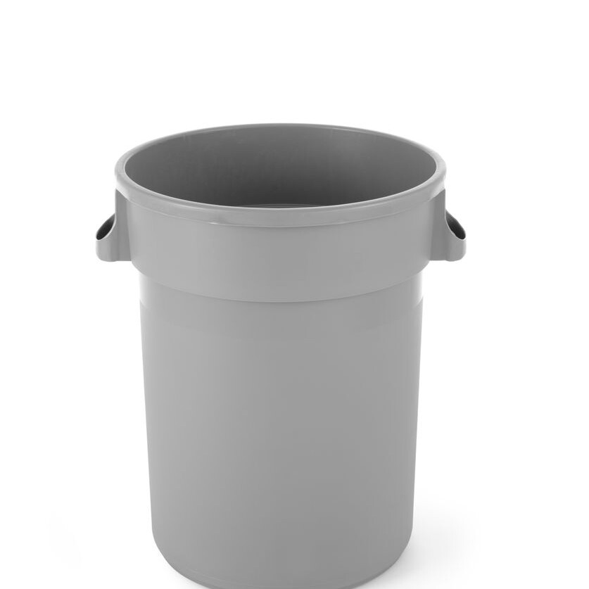 Poubelle ronde,  AmerBox,  ,  Gris clair,  ⌀550x(H)690mm - équipement professionnel de qualité