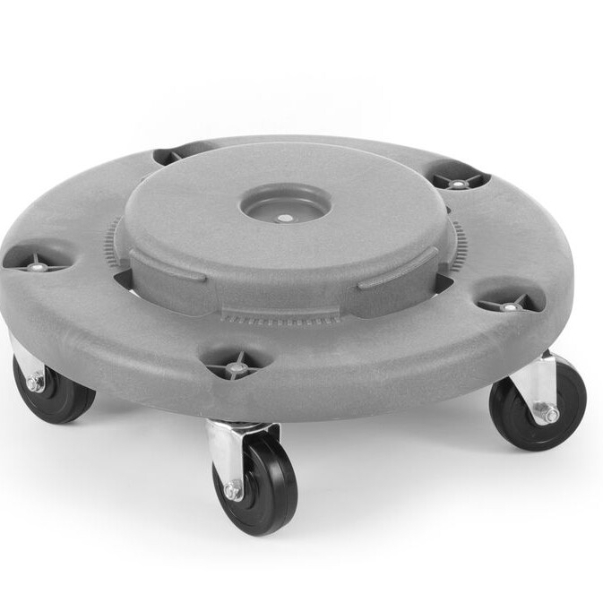 Trolley pour poubelle ronde,  AmerBox,  s’installe sur ... - cuisine professionnel de qualité