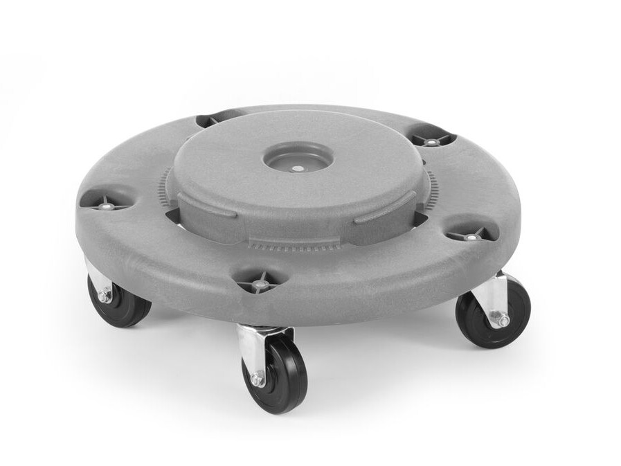 Trolley pour poubelle ronde,  AmerBox,  s’installe sur ... - cuisine professionnel de qualité