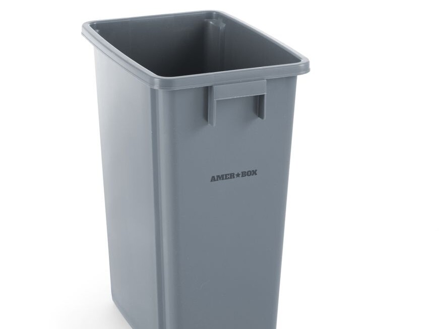Poubelle étroite,  AmerBox,  ,  Gris clair - restauration professionnel de qualité