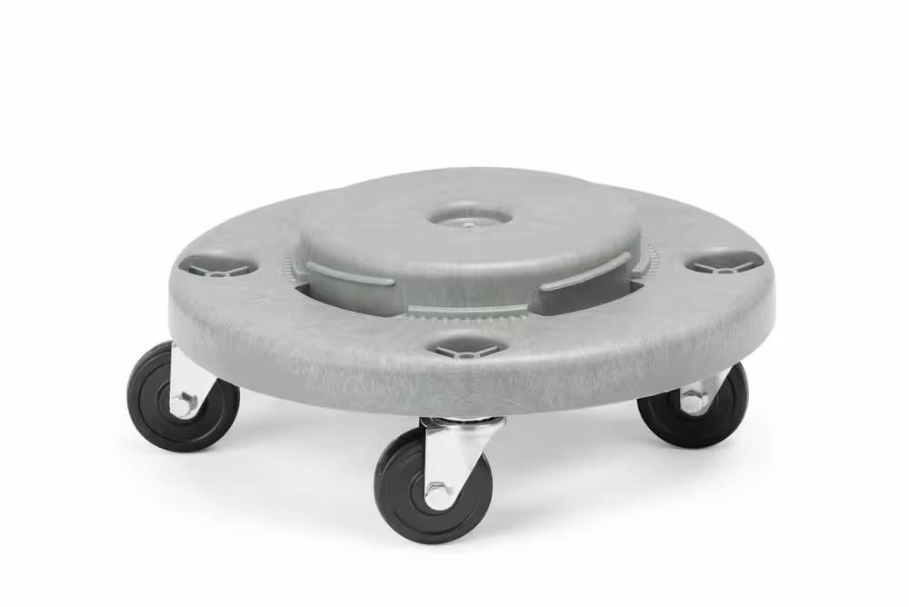 Trolley pour poubelle ronde,  AmerBox,  s’installe sur ... - équipement professionnel de qualité