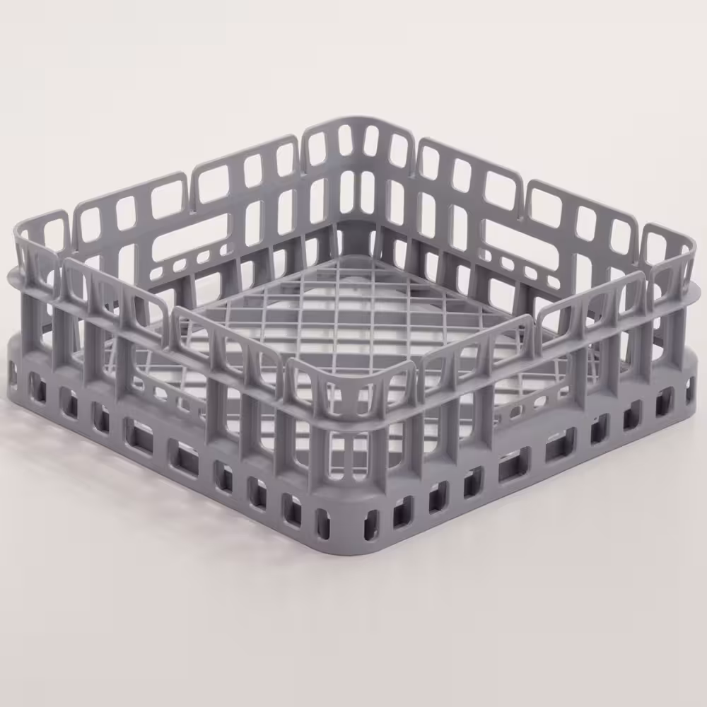 Panier pour verres 400x400mm - polypropylène - équipement professionnel de qualité