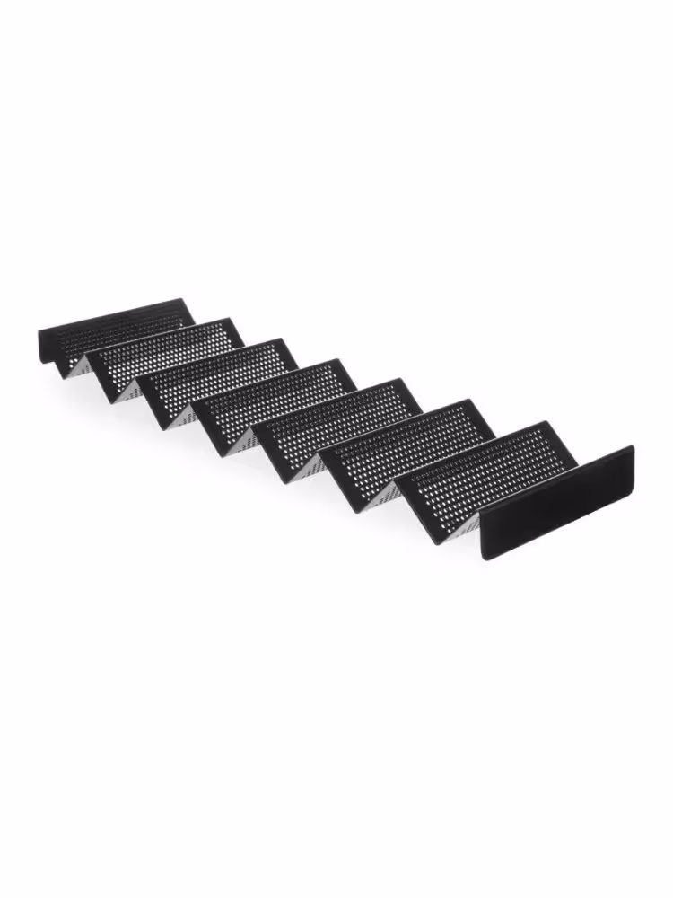 Support pour sandwich/hot-dog - perforé,  ,  Noir - cuisine professionnel de qualité