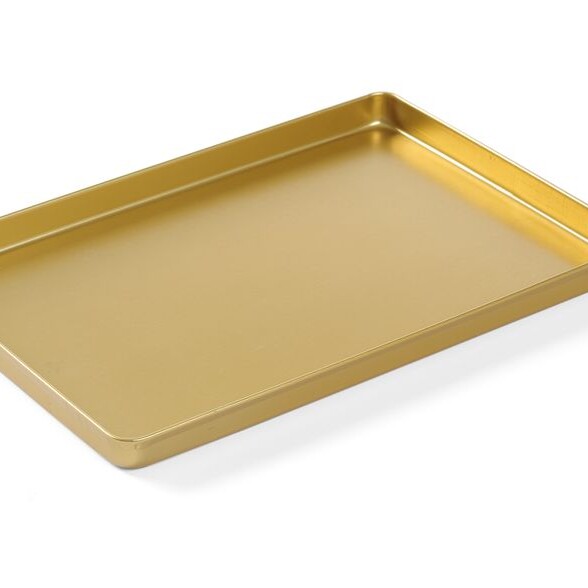 Plateau de présentation couleur or - cuisine professionnel de qualité