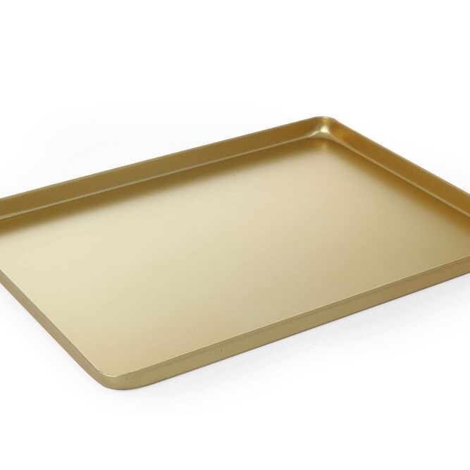 Plateau de présentation couleur or - équipement professionnel de qualité
