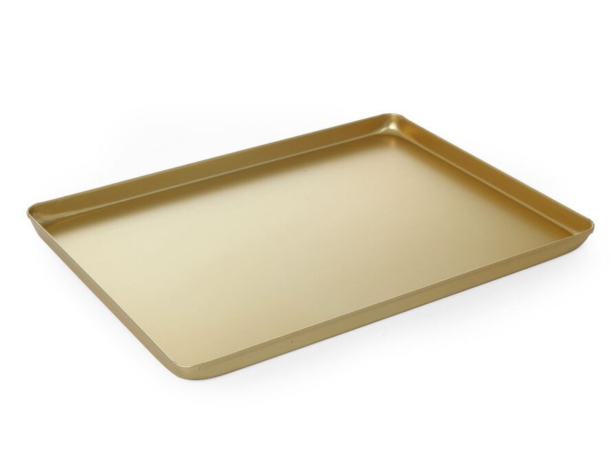 Plateau de présentation couleur or - équipement professionnel de qualité