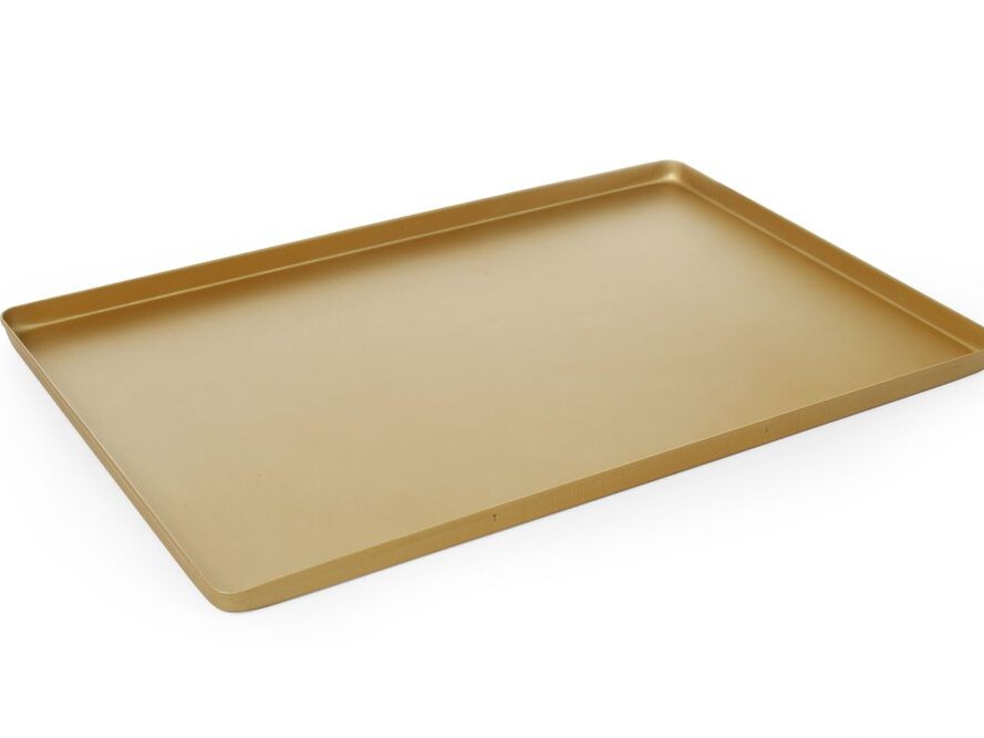 Plateau de présentation couleur or - restauration professionnel de qualité