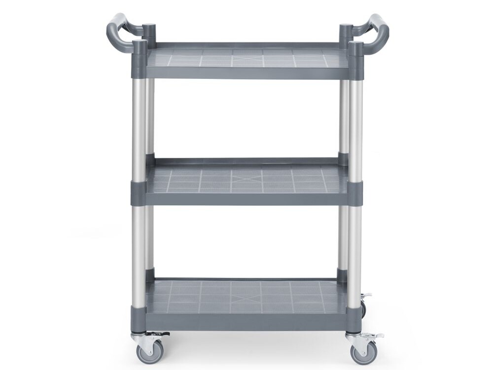 Chariot de service en polypropylène - 3 étagères,  pet... - cuisine professionnel de qualité