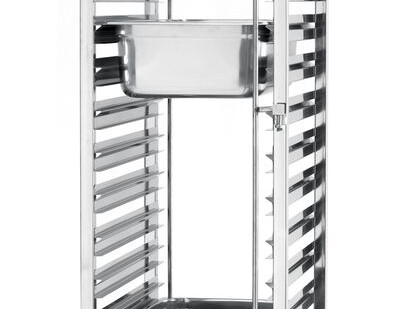 Chariot porte-plateaux - 15 x 1/1 - cuisine professionnel de qualité