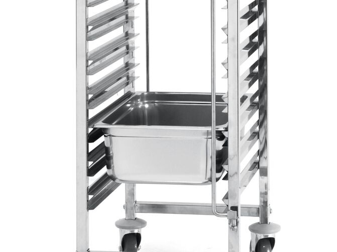 Chariot porte-plateaux - 7 x 1/1 - équipement professionnel de qualité