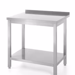 Table murale avec étagère – vissée,  profondeur 600 ... - équipement professionnel de qualité
