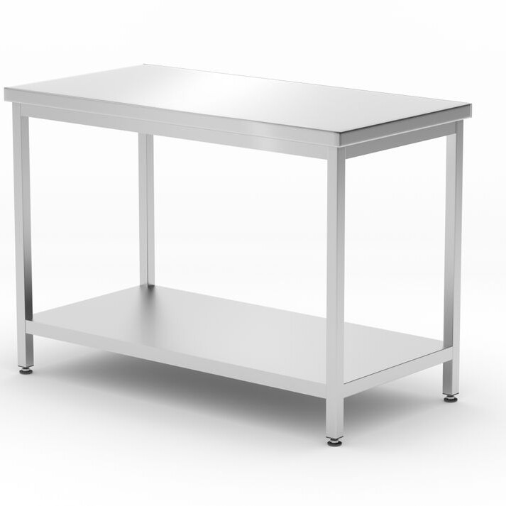 Table centrale avec étagère – vissée,  profondeur 60... - professionnel professionnel de qualité