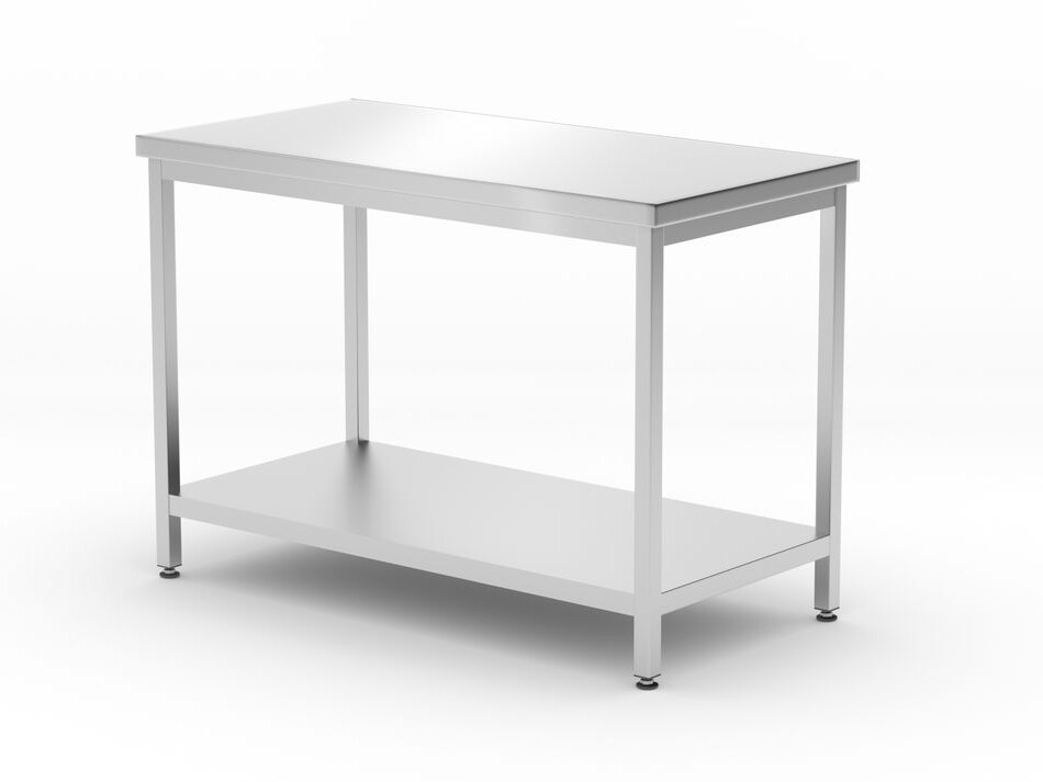 Table centrale avec étagère – vissée, profondeur 60... - professionnel professionnel de qualité