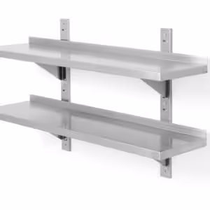 Étagère murale double,  réglable,  avec 2 supports - professionnel professionnel de qualité