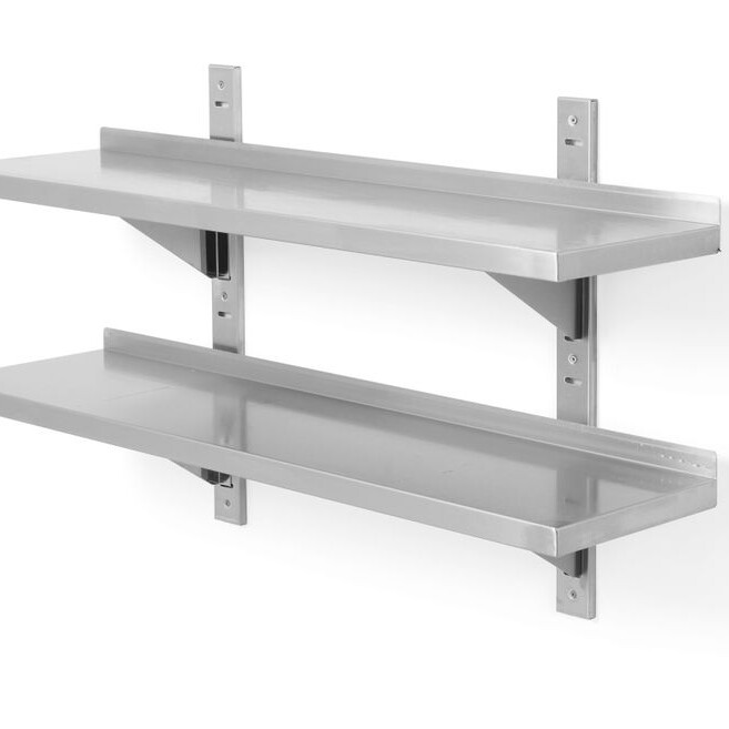 Étagère murale double,  réglable,  avec 2 supports - professionnel professionnel de qualité