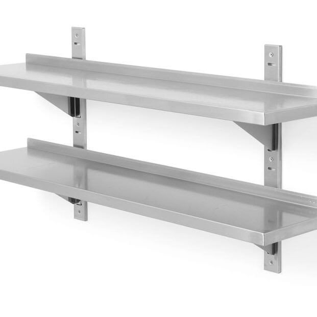 Étagère murale double,  réglable,  avec 2 supports - professionnel professionnel de qualité