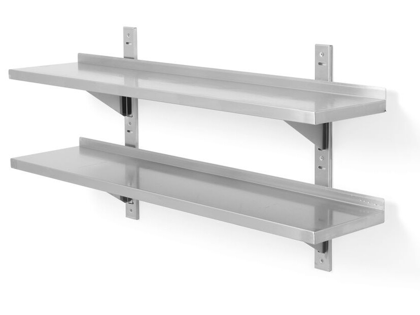 Étagère murale double, réglable, avec 2 supports - professionnel professionnel de qualité