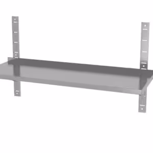 Étagère murale réglable,  simple,  avec 2 supports - équipement professionnel de qualité