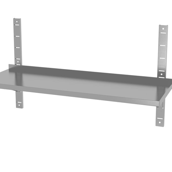 Étagère murale réglable,  simple,  avec 2 supports - équipement professionnel de qualité
