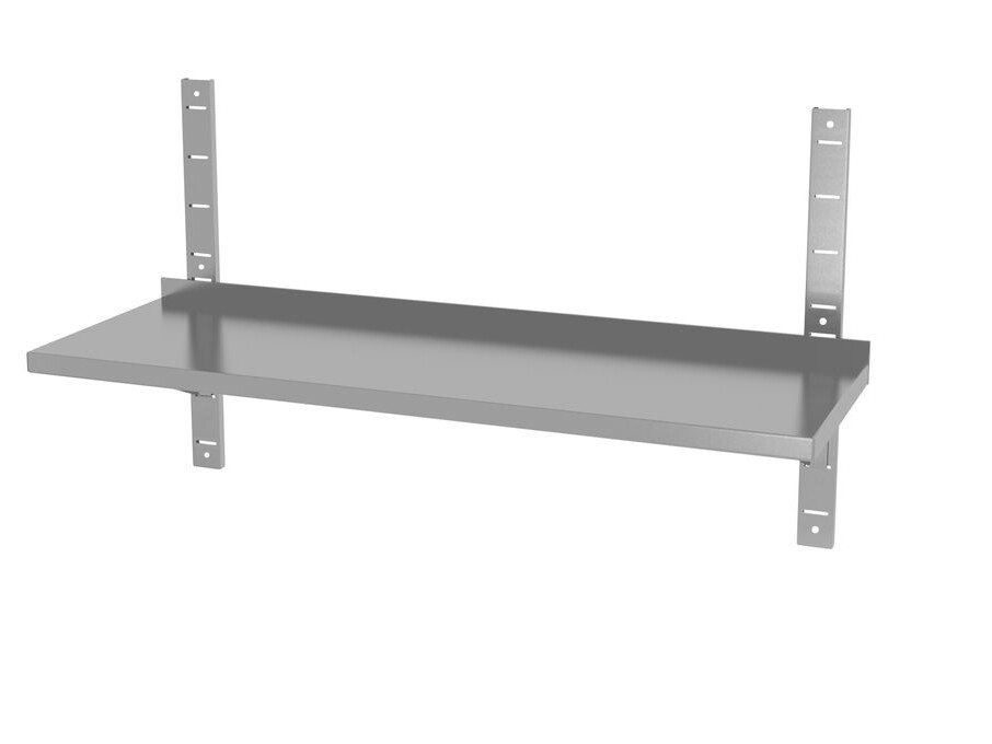 Étagère murale réglable, simple, avec 2 supports - équipement professionnel de qualité