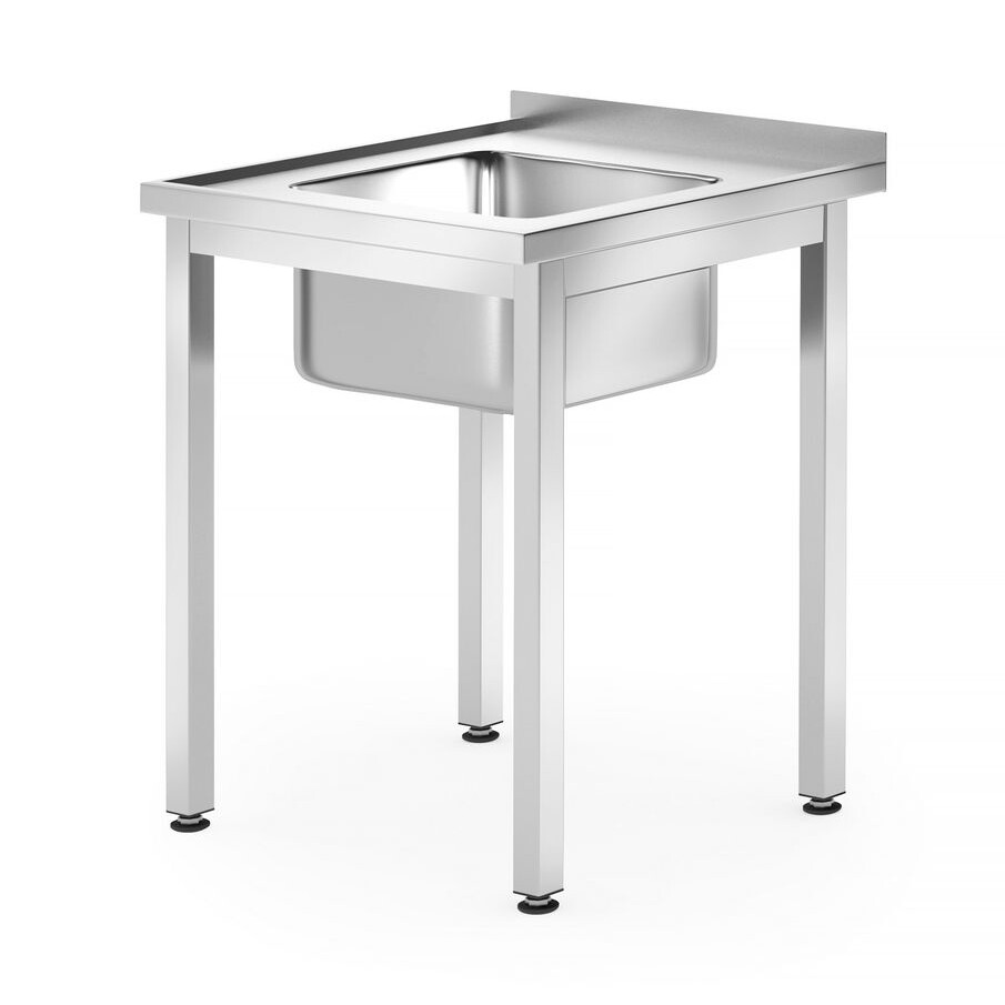 Table d'évier - vissée,  profondeur 600 mm,  ,  Profi L... - professionnel professionnel de qualité
