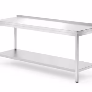 Table murale avec étagère – boulonnée,  profondeur 7... - équipement professionnel de qualité