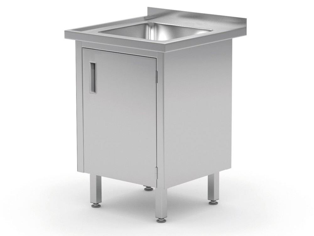 Table d’évier,  avec placard - soudée,  ,  Profi Line - équipement professionnel de qualité