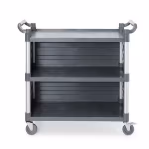 Chariot de service en polypropylène 3 étagères,  grand... - professionnel professionnel de qualité