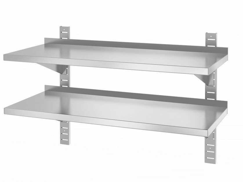 Étagère murale double,  réglable,  avec 2 supports - professionnel professionnel de qualité