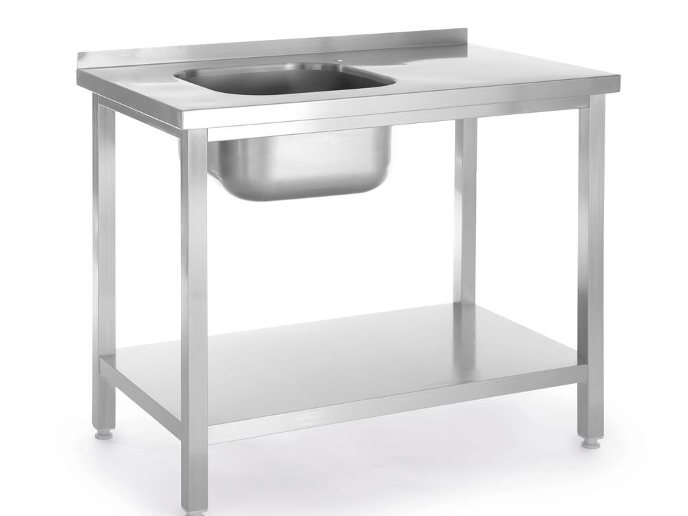 Table d’évier avec étagère, vissée, , Kitchen Li... - restauration professionnel de qualité
