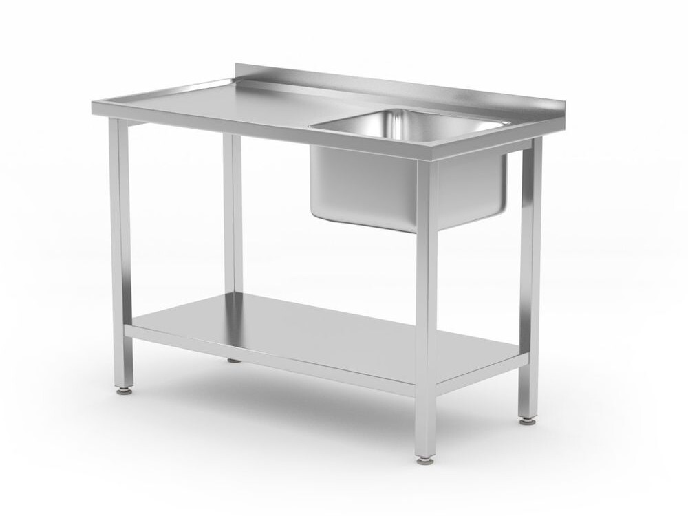 Table d’évier avec étagère,  vissée,  ,  Kitchen Li... - restauration professionnel de qualité