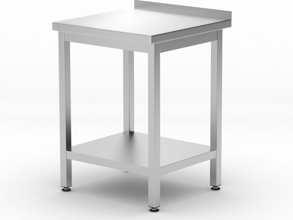 Table de travail murale avec étagère - vissée,  profon... - équipement professionnel de qualité