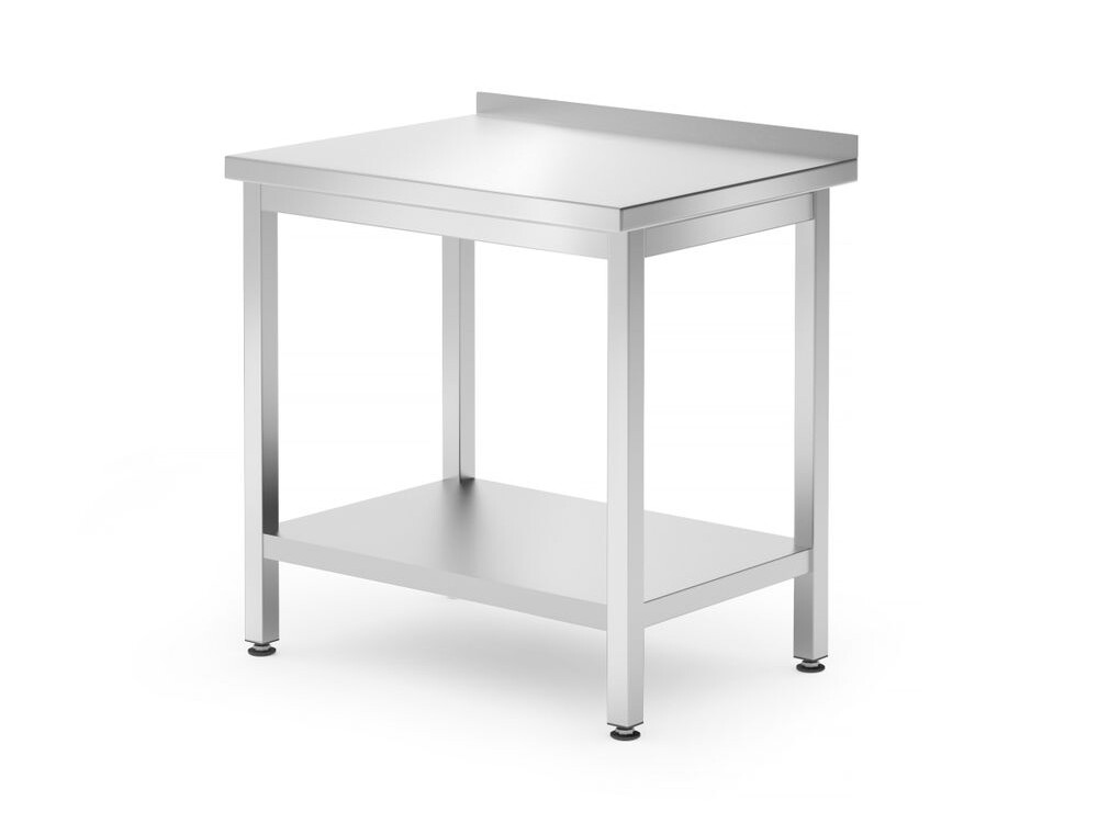 Table de travail murale avec étagère - vissée,  profon... - équipement professionnel de qualité