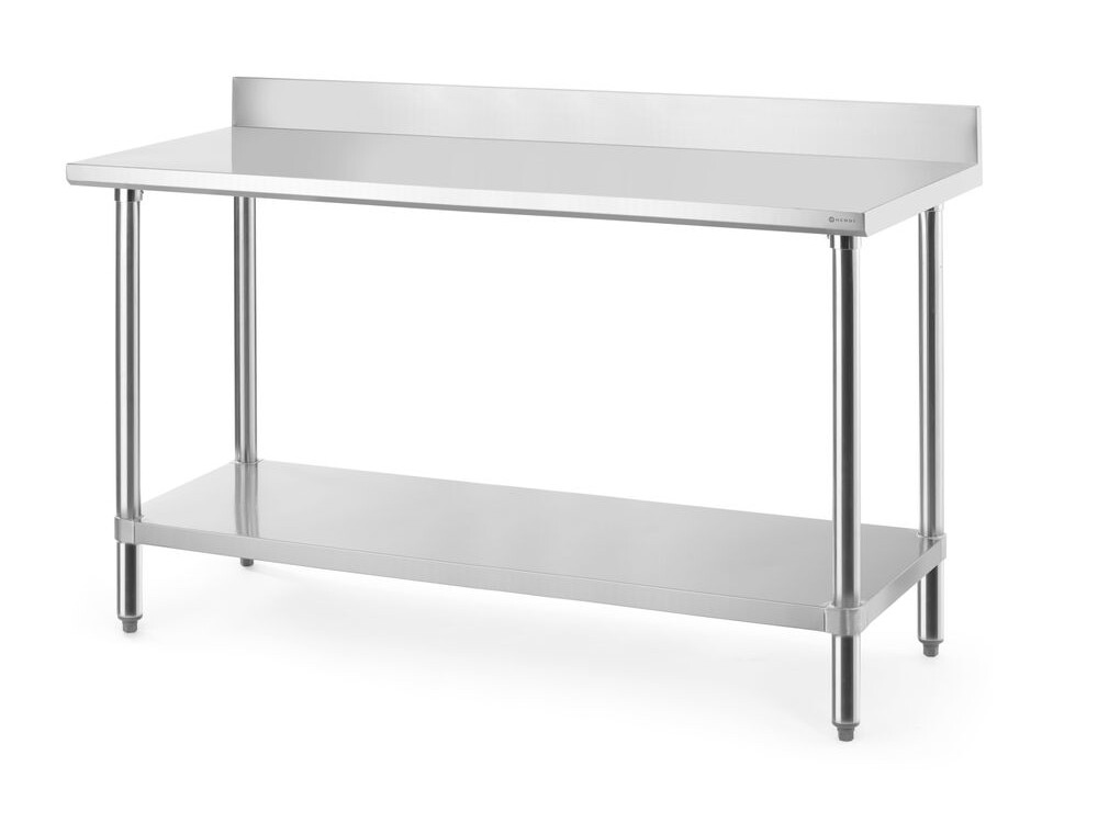 Table de travail avec dosseret, , Budget Line - équipement professionnel de qualité