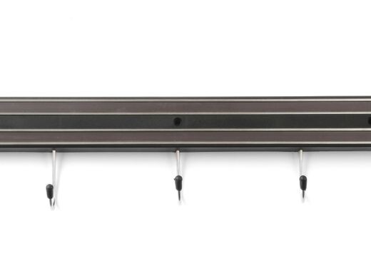 Support magnétique pour couteaux, , 5 crochets, (L)470mm - équipement professionnel de qualité