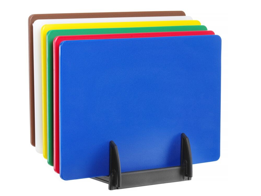 Set de 6 planches à découper avec rack, , 6 u., 450x... - professionnel professionnel de qualité