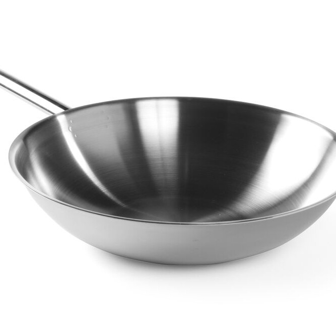 Wok 3-ply - sans couvercle,  ,  ⌀360x(H)100mm - équipement professionnel de qualité