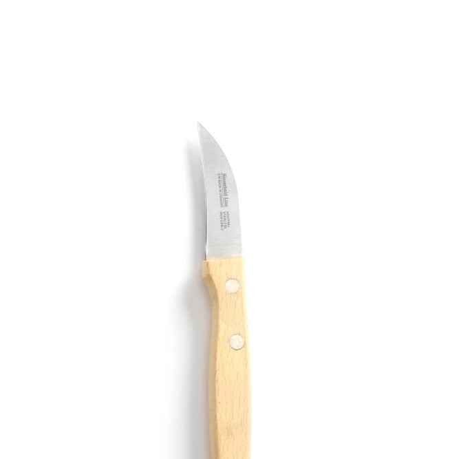 Couteau éplucheur avec manche en bois,  ,  modèle courb... - équipement professionnel de qualité