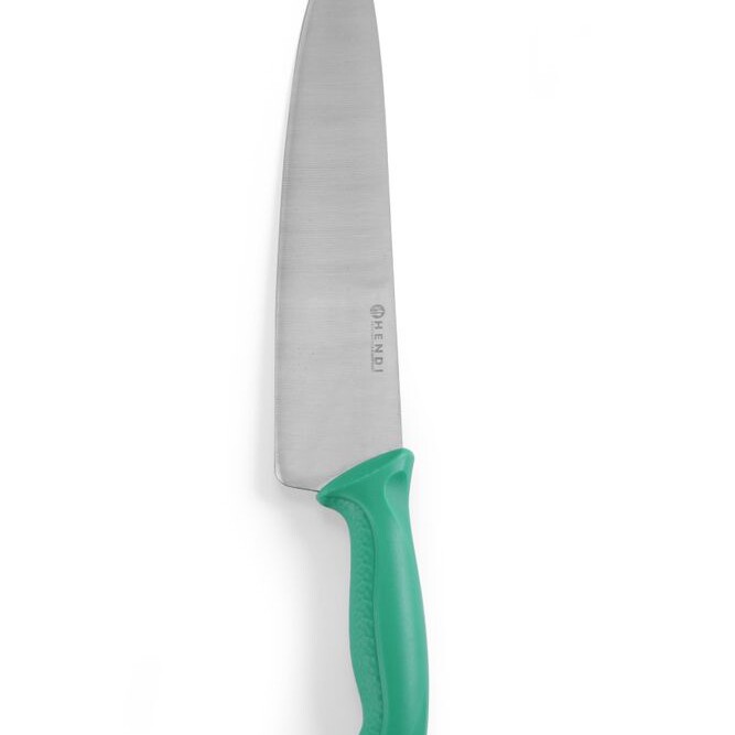 Couteau chef,  ,  Vert,  (L)385mm - équipement professionnel de qualité