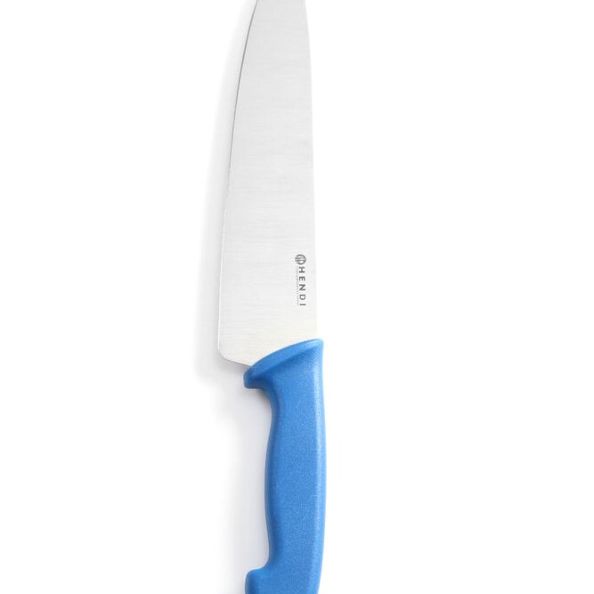 Couteau chef,  ,  Bleu,  (L)385mm - cuisine professionnel de qualité