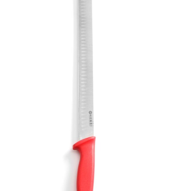 Couteau à jambon et saumon,  ,  Rouge,  (L)490mm - cuisine professionnel de qualité
