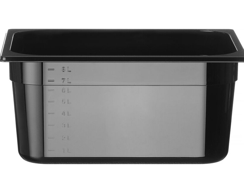 Bac gastronorme 1/2,  ,  Profi Line,  1/2,  9,  Noir - professionnel professionnel de qualité